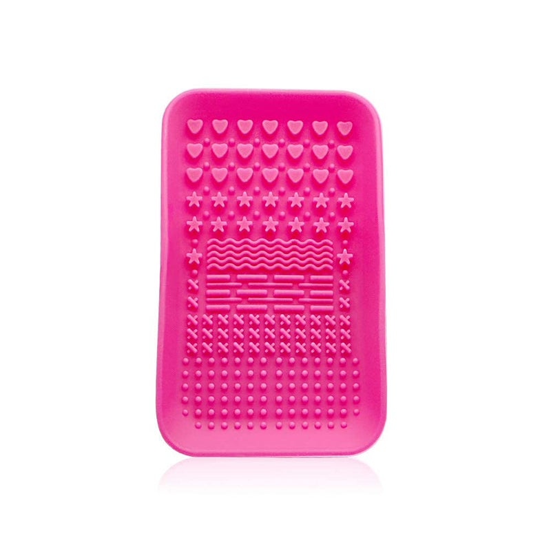 KINGZHUO Makeup Brush Cleaner Pad Cosmetic Brush Cleaning Mat Portable Washing Tool Scrubber Brush Cleansing Pad Makeup Cleaning Mat - Image 1